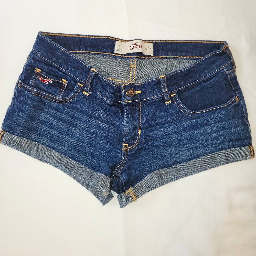 Hollister Low Rise Jean Shorts with Cuffed Hem - Women's Size 5